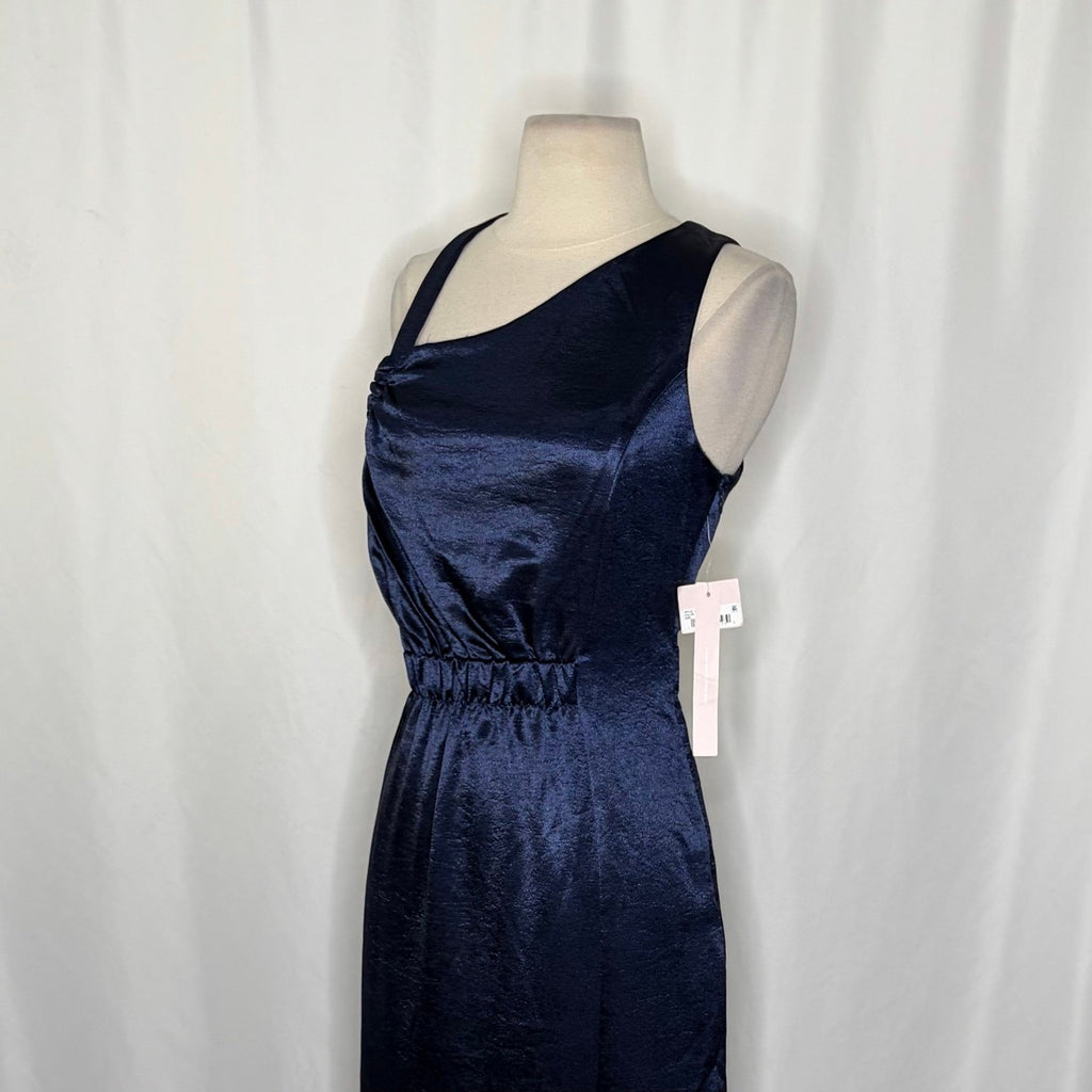 NWT!! AVEC LES FILLES Blue Maxi Dress Cutouts Asymmetrical Party Cocktails 8