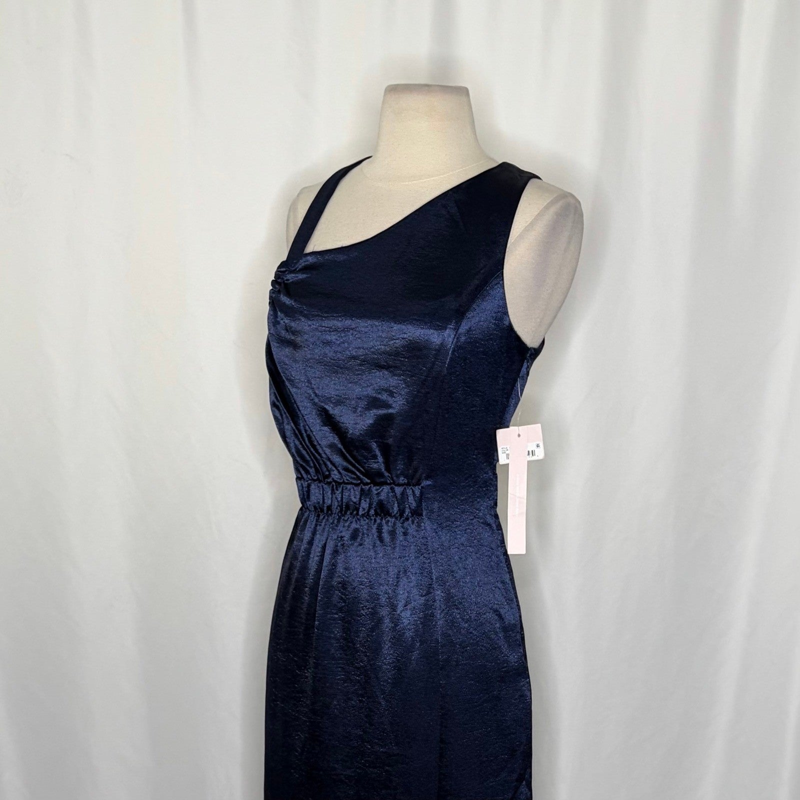 NWT!! AVEC LES FILLES Blue Maxi Dress Cutouts Asymmetrical Party Cocktails 8
