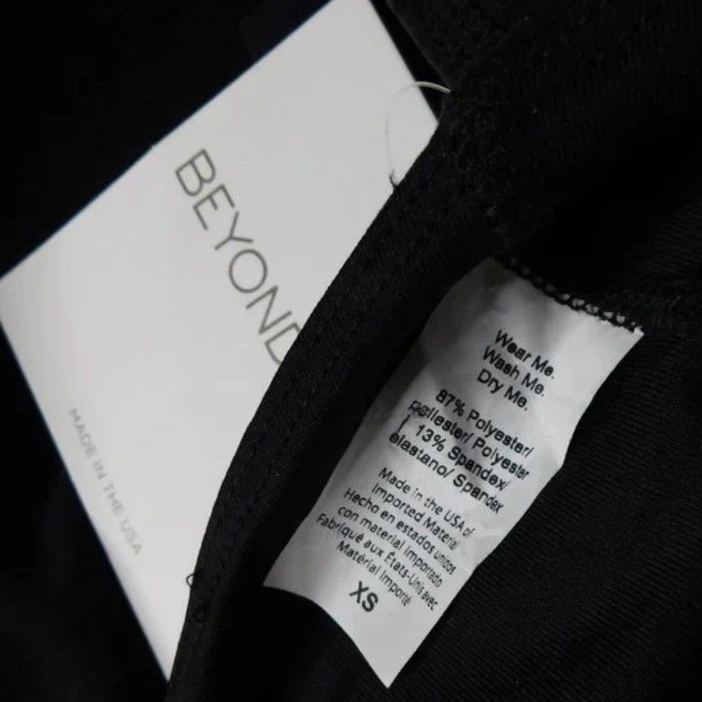 NWT!! BEYOND YOGA Spacedye Move It Dress Darkest Gray Black Night Shorts X-Small