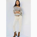 NEW!! Anthropologie PILCRO High Rise Slim Boyfriend Corduroy Pants Ivory Size 32
