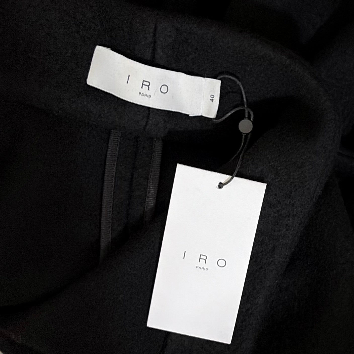 NWT!! IRO Nicky Wool Cashmere Blend Shawl Collar Long Sleeve Wrap Coat 40 Large