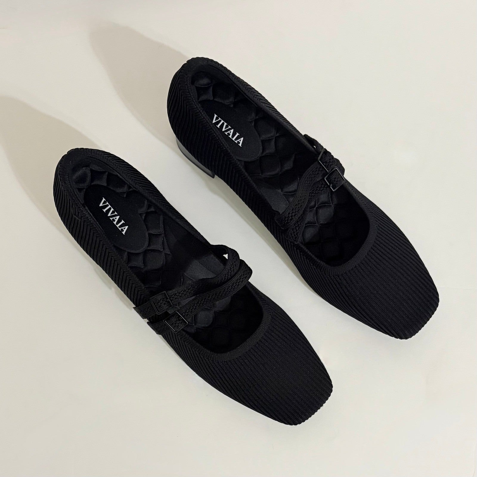 VIVAIA Mary Jane Knit Heels Black Eco Friendly Comfort Work Shoe 41.5 US 10