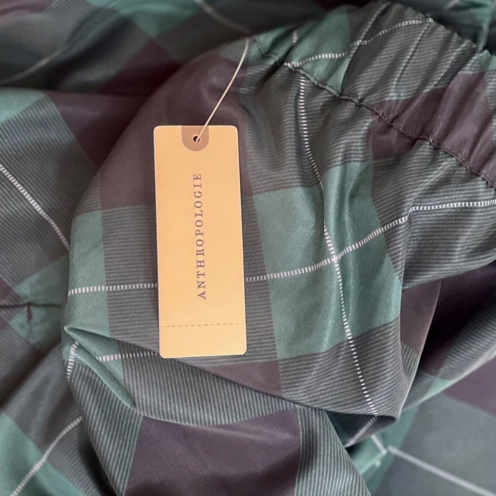 NWT!! Anthropologie MAEVE Taffeta Printed Cropped Wide-Leg Pants Academia Medium