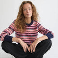NWT!! J. CREW Fair Isle Crewneck Sweater Lambswool Wool Knit Blend XX-Small XXS