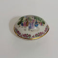 Vintage LENOX Porcelain Egg Trinket Box Mini Small Floral Paris 1985 Easter