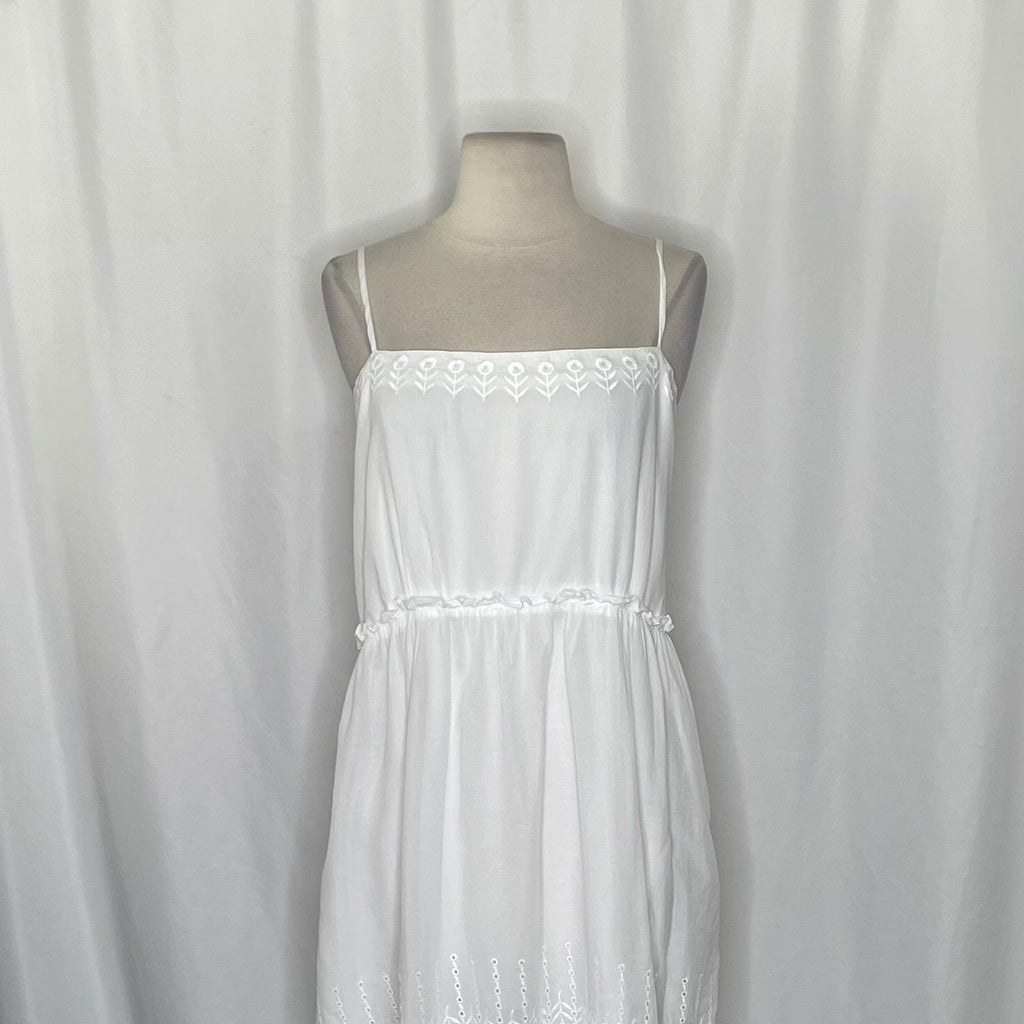 NWT!! J. CREW Sorrento Dress Cotton Voile Solid White Bridal Preppy XXS XX-Small