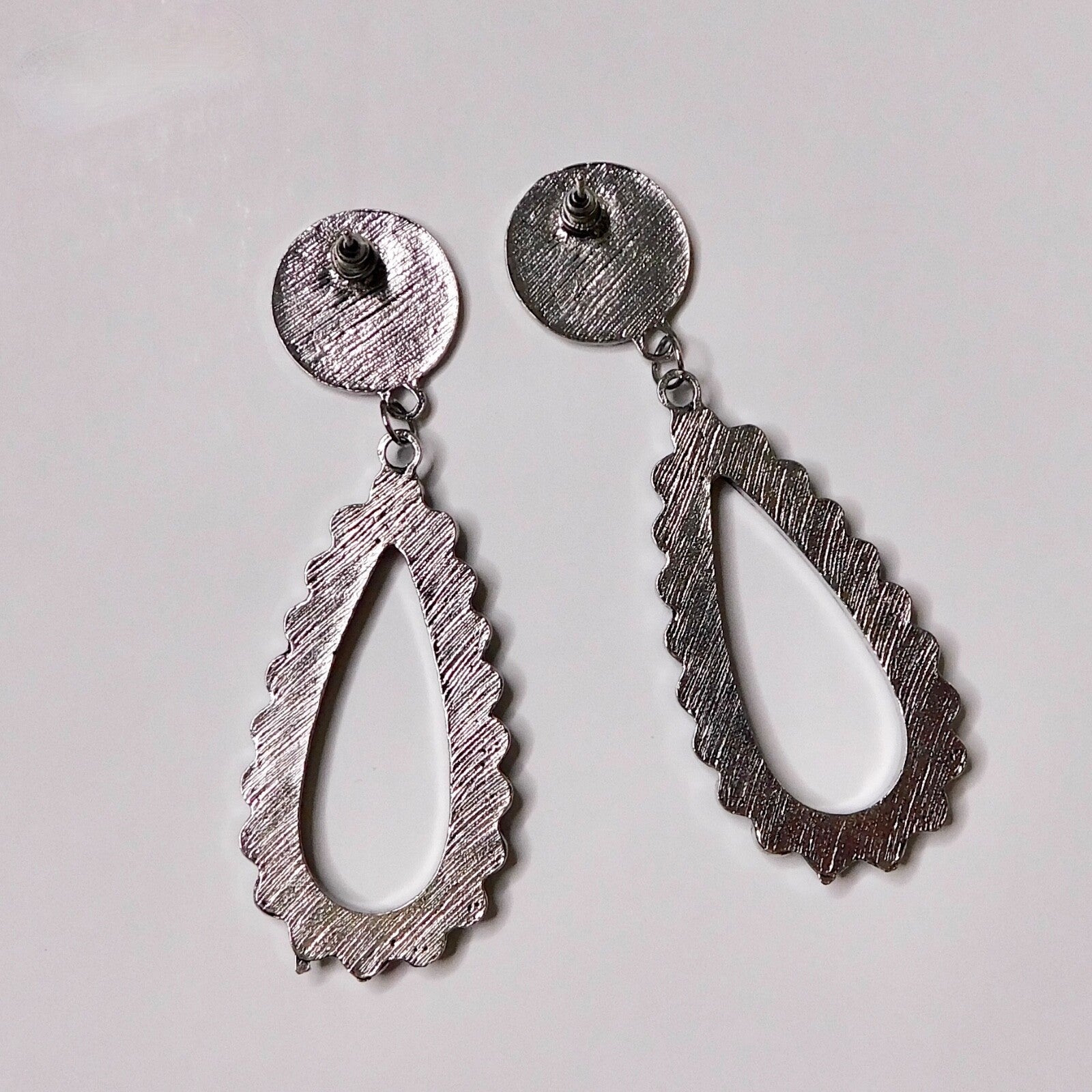 NEW Long Turquoise Bar Drop Earrings Western Southwestern Cowgirl Ranch Rodeo