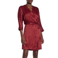 SCOTCH & SODA Maison Scotch Red Satin Wrap Dress Solid Party Cocktails Medium