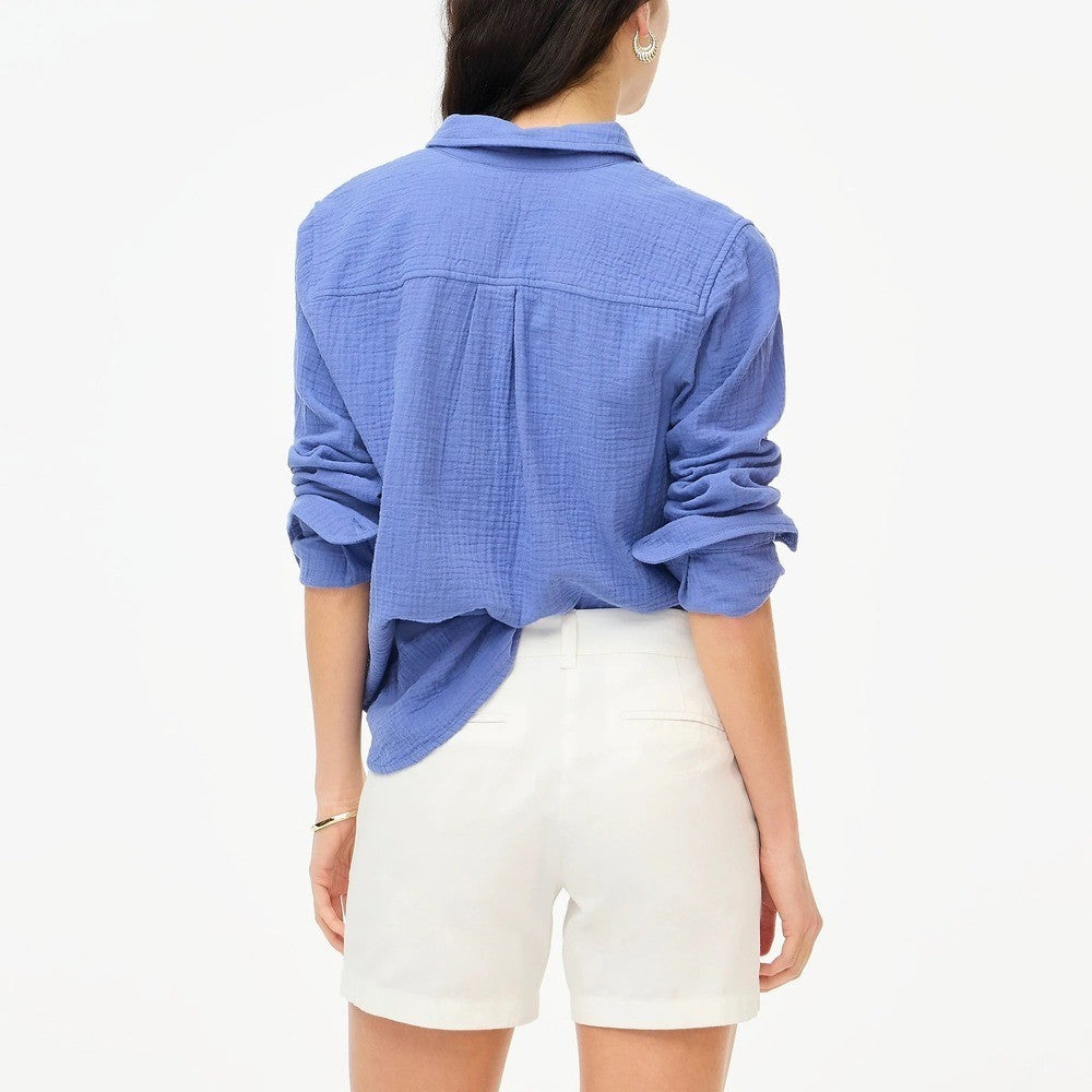 NWT!! J. CREW Factory 5" Classic Chino Shorts Solid White Pockets Preppy 12