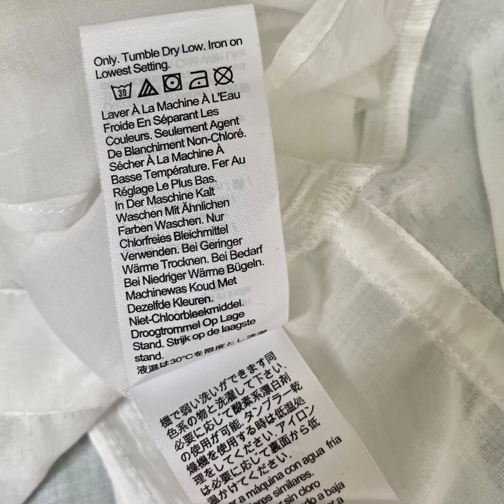 NWT!! J. CREW Lace Trim Cinched-Waist Cotton Voile White Top Blouse X-Small
