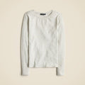 J. CREW Vintage Rib Long Sleeve T-Shirt Embellished Heathered Dove XXS XX-Small