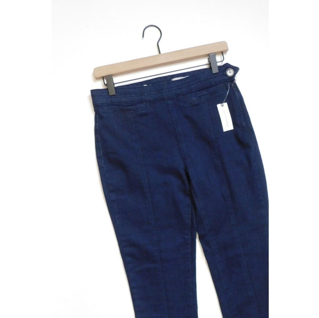 NWT!! ANTHROPOLOGIE Pilcro Slit-Front Skinny Jeans Stretch Dark Wash Size 27