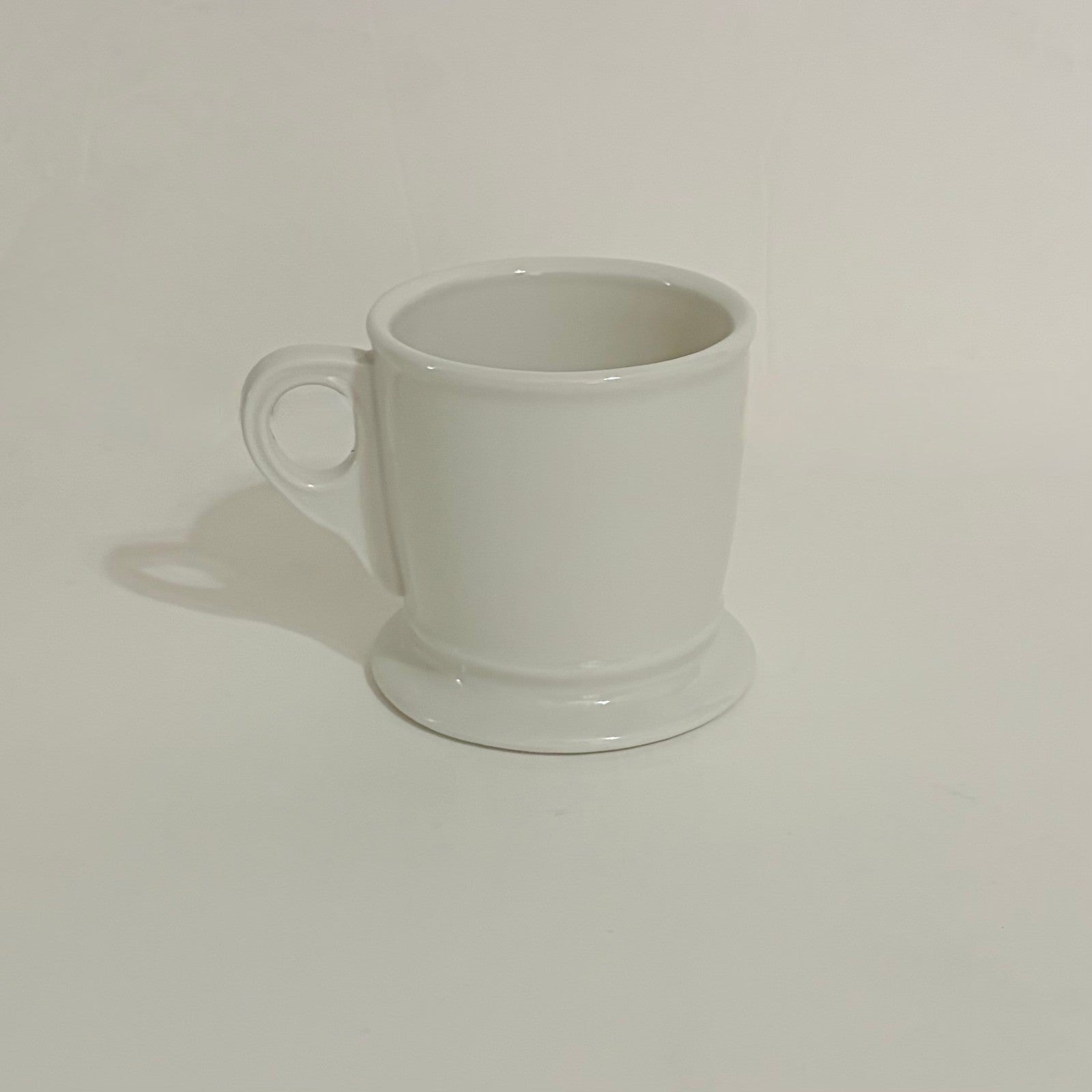 ANTHROPOLOGIE Letter "M" Monogram Mug White Minimalist Coffee Tea Farmhouse M
