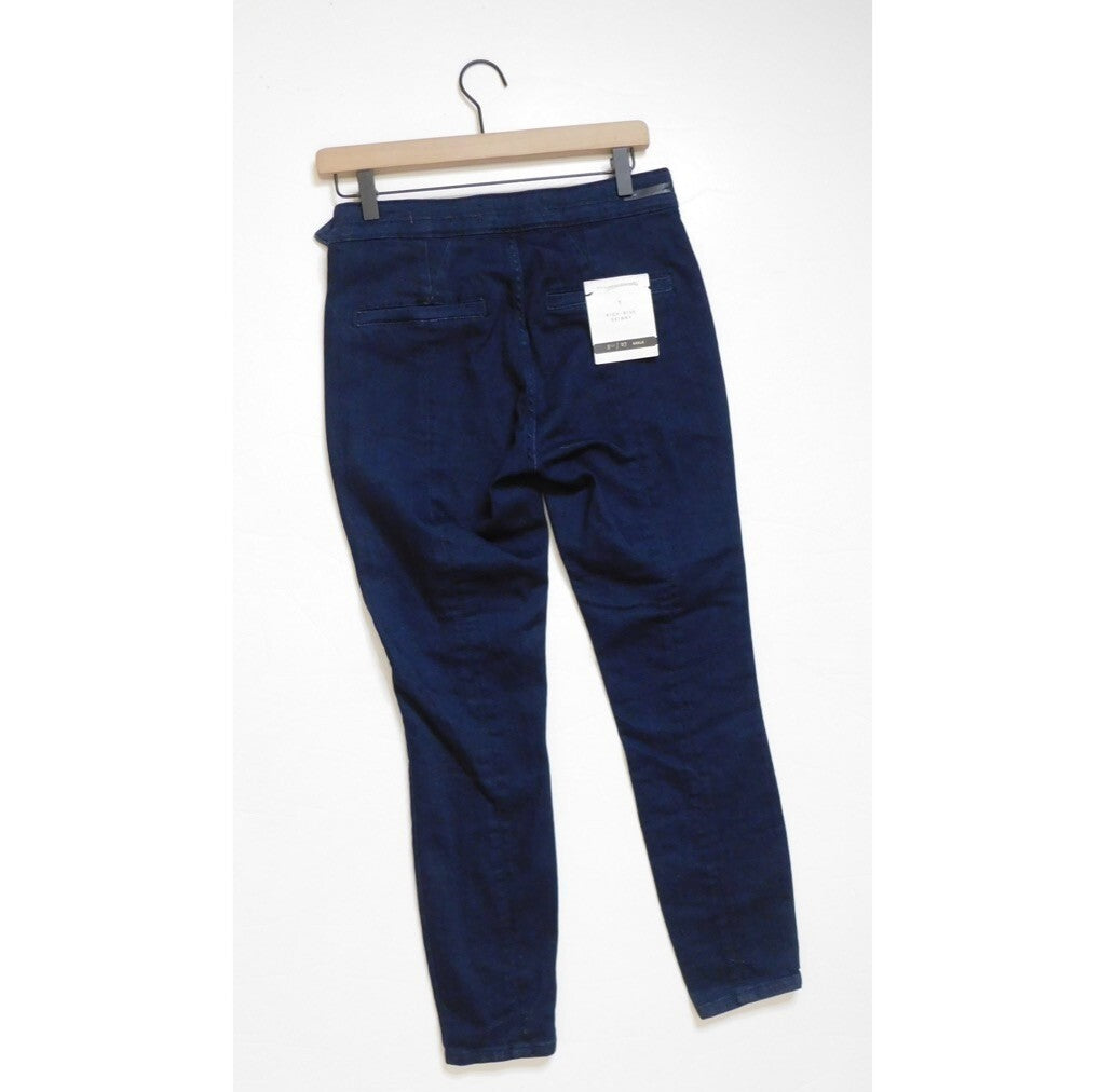 NWT!! ANTHROPOLOGIE Pilcro Slit-Front Skinny Jeans Stretch Dark Wash Size 27