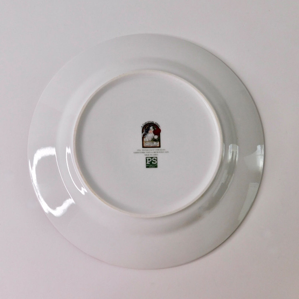 A CHRISTMAS STORY Susan Winget Salad Dessert Plate 8.25" Santa Up On the House