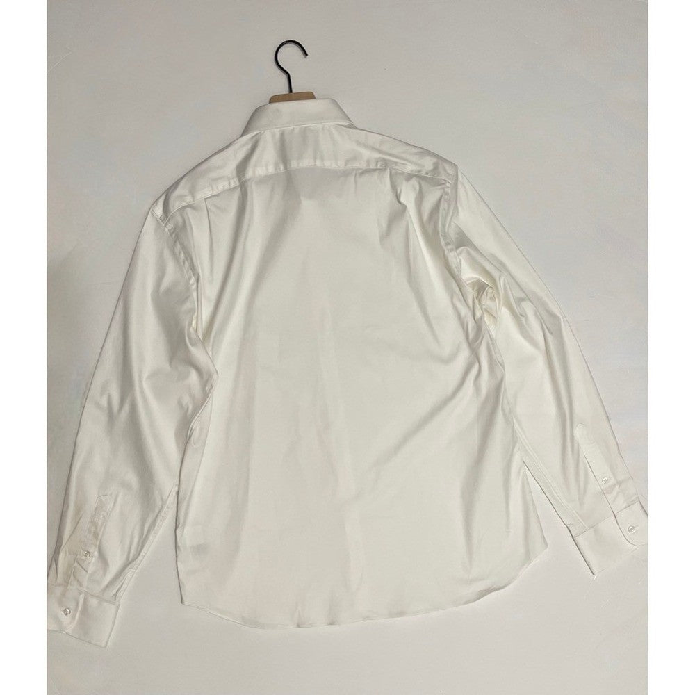NWT!! J. CREW Slim Bowery Performance Stretch Dress Shirt Solid White X-Large