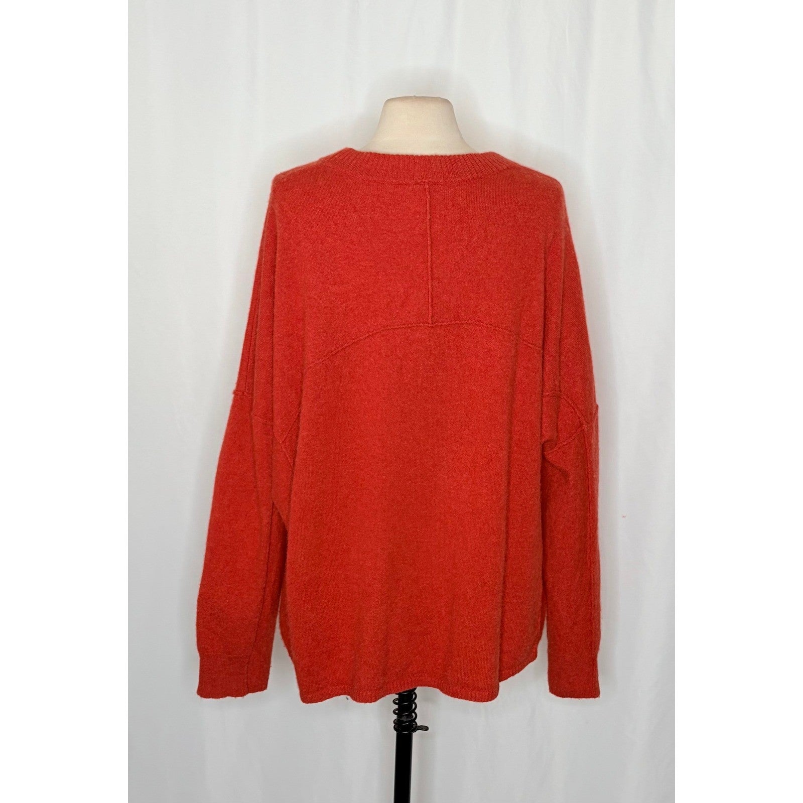 FREE PEOPLE Cashmere Mila Sweater Crew Neck Pullover Knit Oversized X-Large