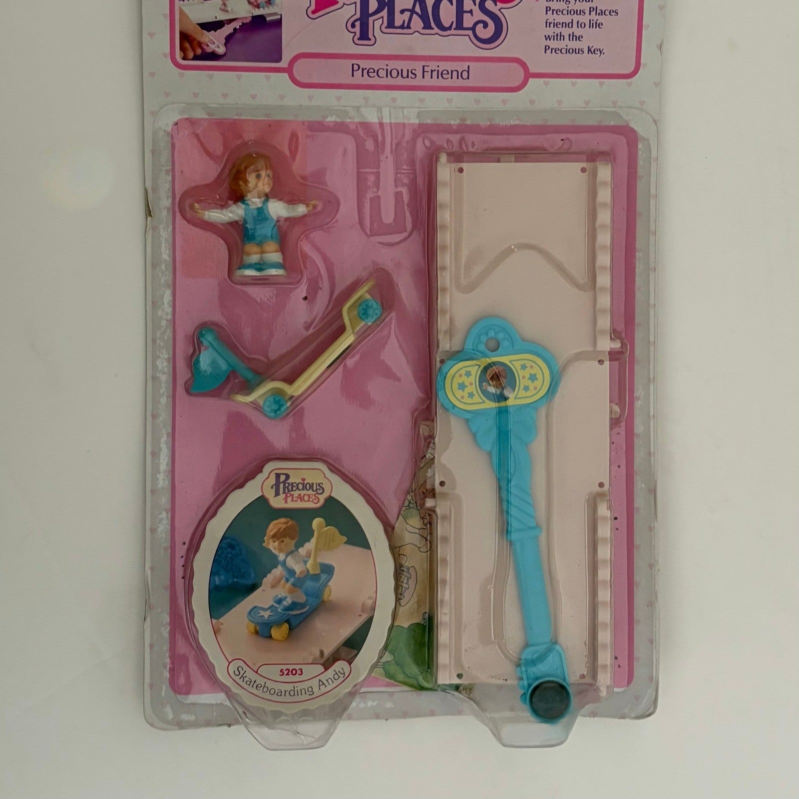 NEW!! Fisher Price PRECIOUS PLACES Friend Skateboarding Andy Key Dollhouse