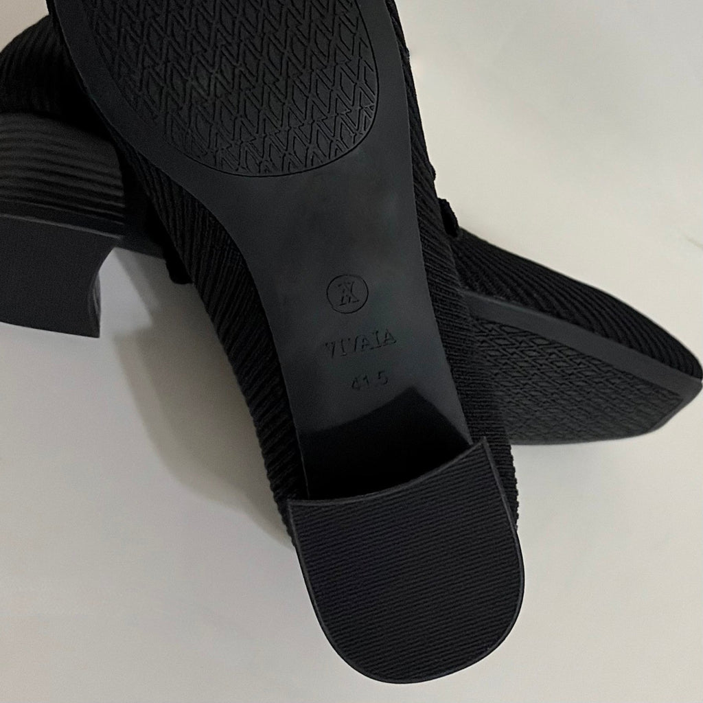 VIVAIA Mary Jane Knit Heels Black Eco Friendly Comfort Work Shoe 41.5 US 10