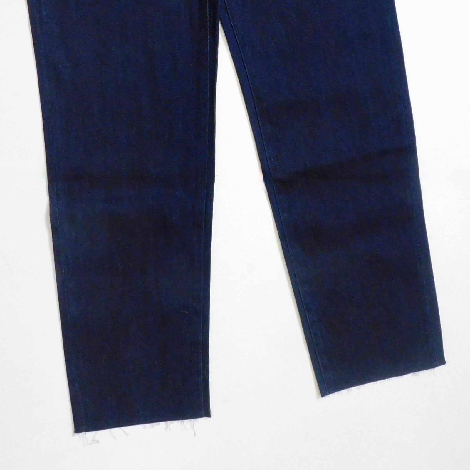 NWT!! WEWOREWHAT Low Rise Dad Jeans Dark Wash Blue Raw Hems Denim Casual Size 27