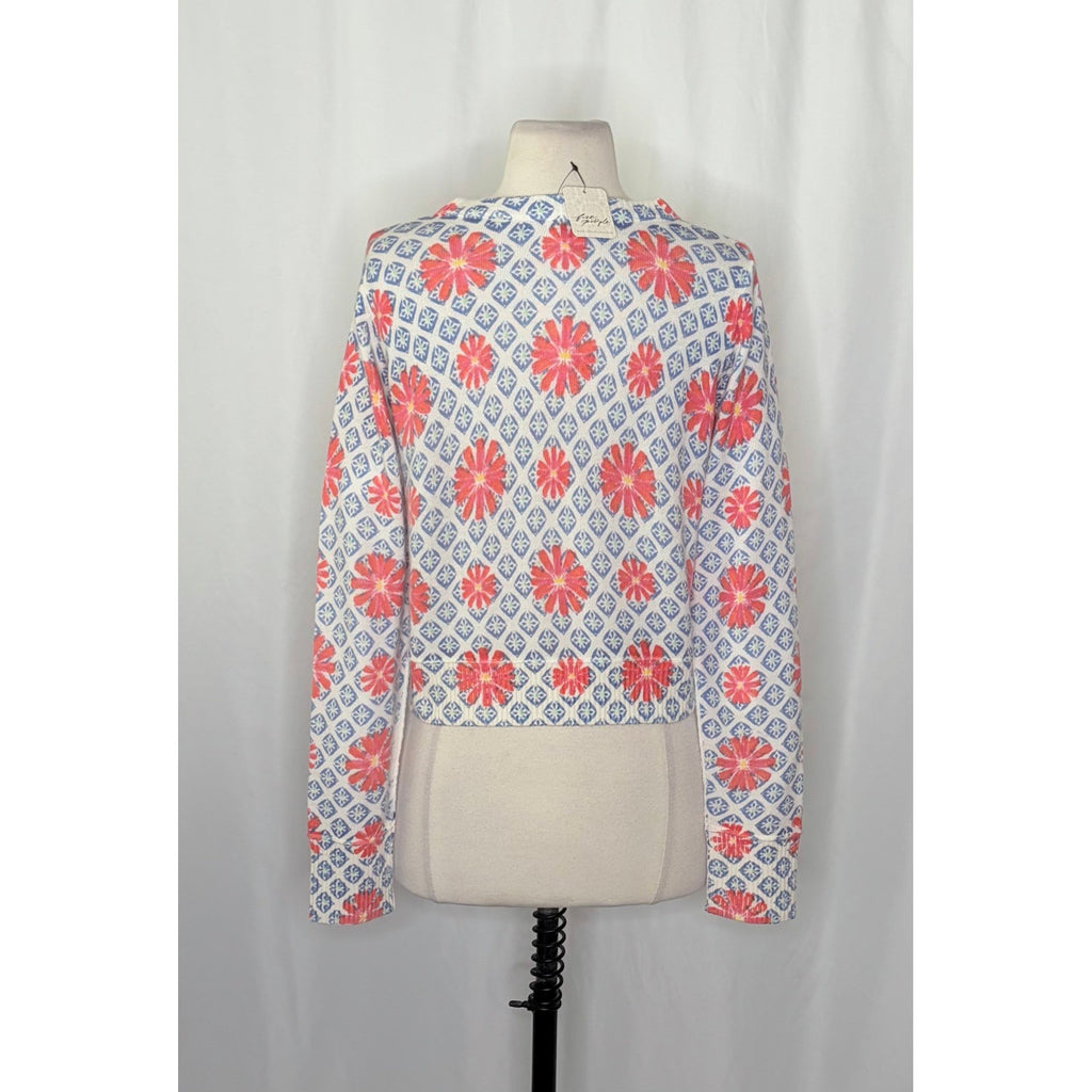 NWT!! FREE PEOPLE Nocturnal Patterned Cardigan Sweater Cardi Floral X-Small