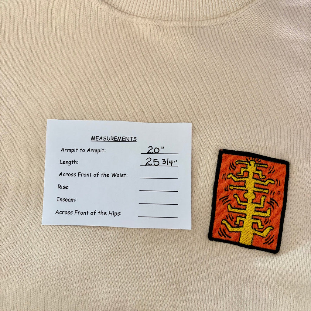 NWT!! ZARA x Keith Haring Foundation Patch Sweatshirt Streetwear Collaboration S