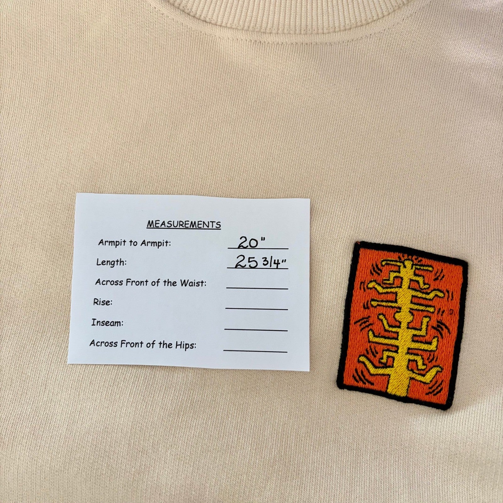 NWT!! ZARA x Keith Haring Foundation Patch Sweatshirt Streetwear Collaboration S
