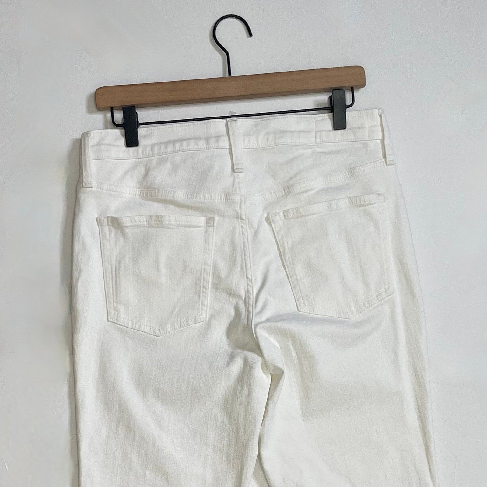 NWT!! J. CREW White Slim Jeans '03 2003 Stretch Solid White High Rise Size 29