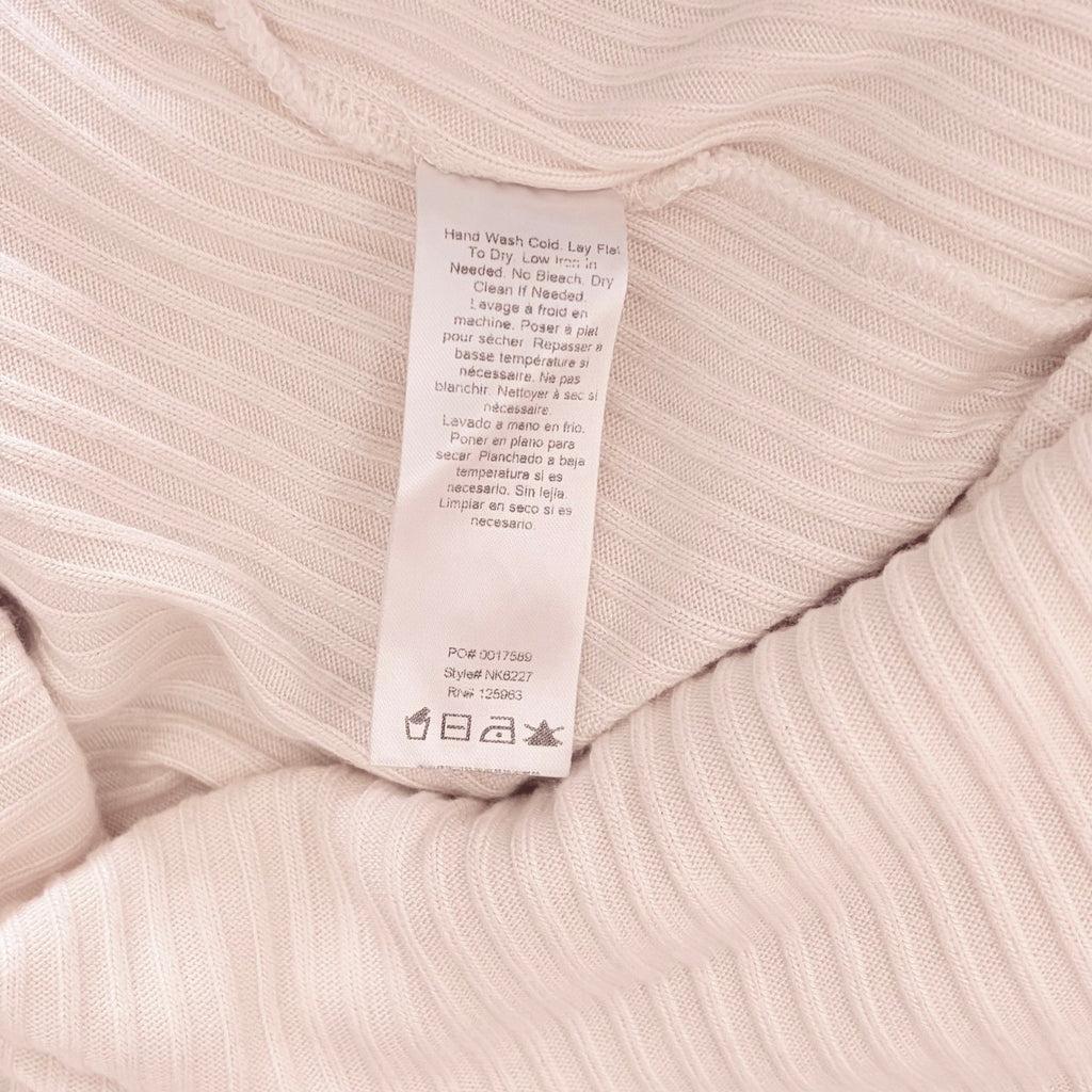 Anthropologie BEYOND YOGA Well Traveled Midi Dress Solid Ivory Ribbed Medium