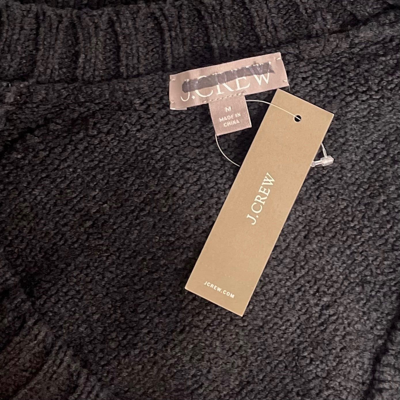 NWT!! J. CREW Marina V-Neck Cardigan Sweater Pockets Solid Black Preppy Medium