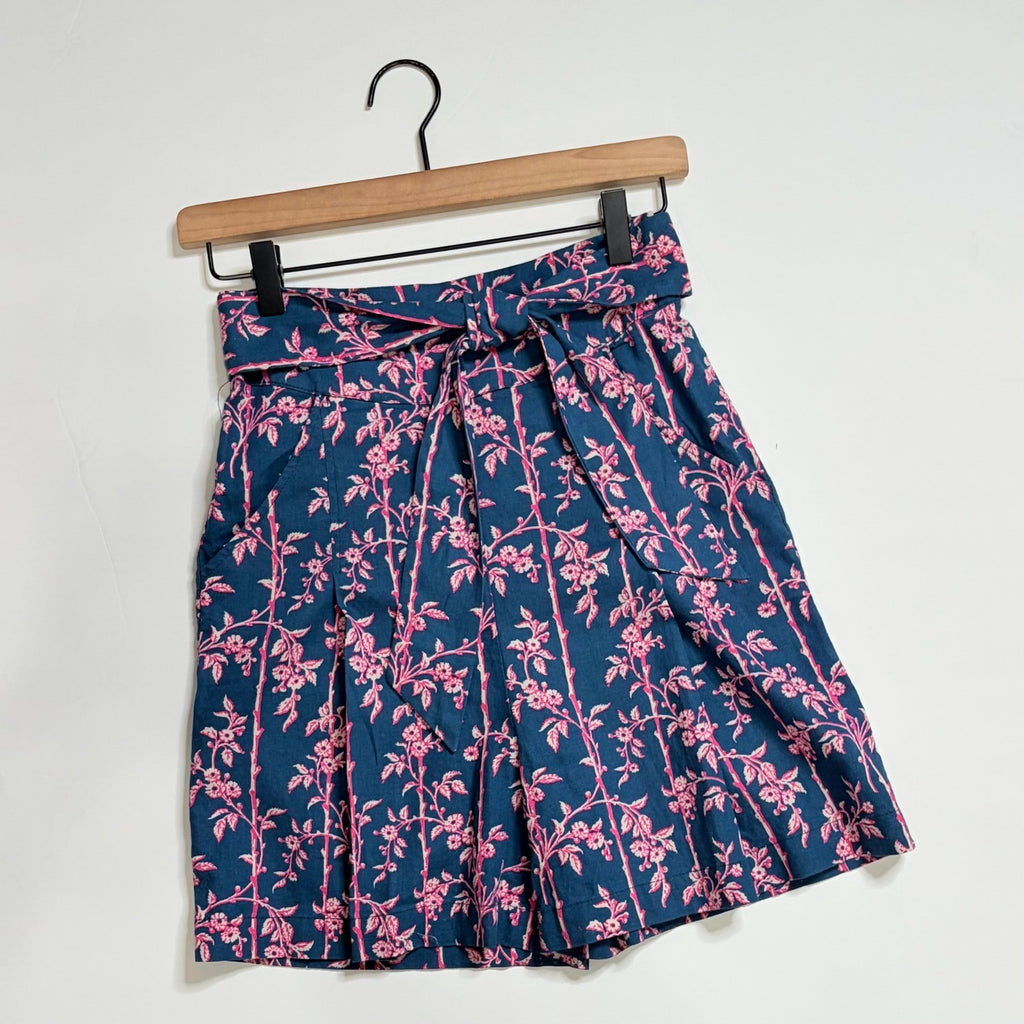 FREE PEOPLE Poolside Floral Shorts Pacific Ocean Summer Vacation Vacay X-Small