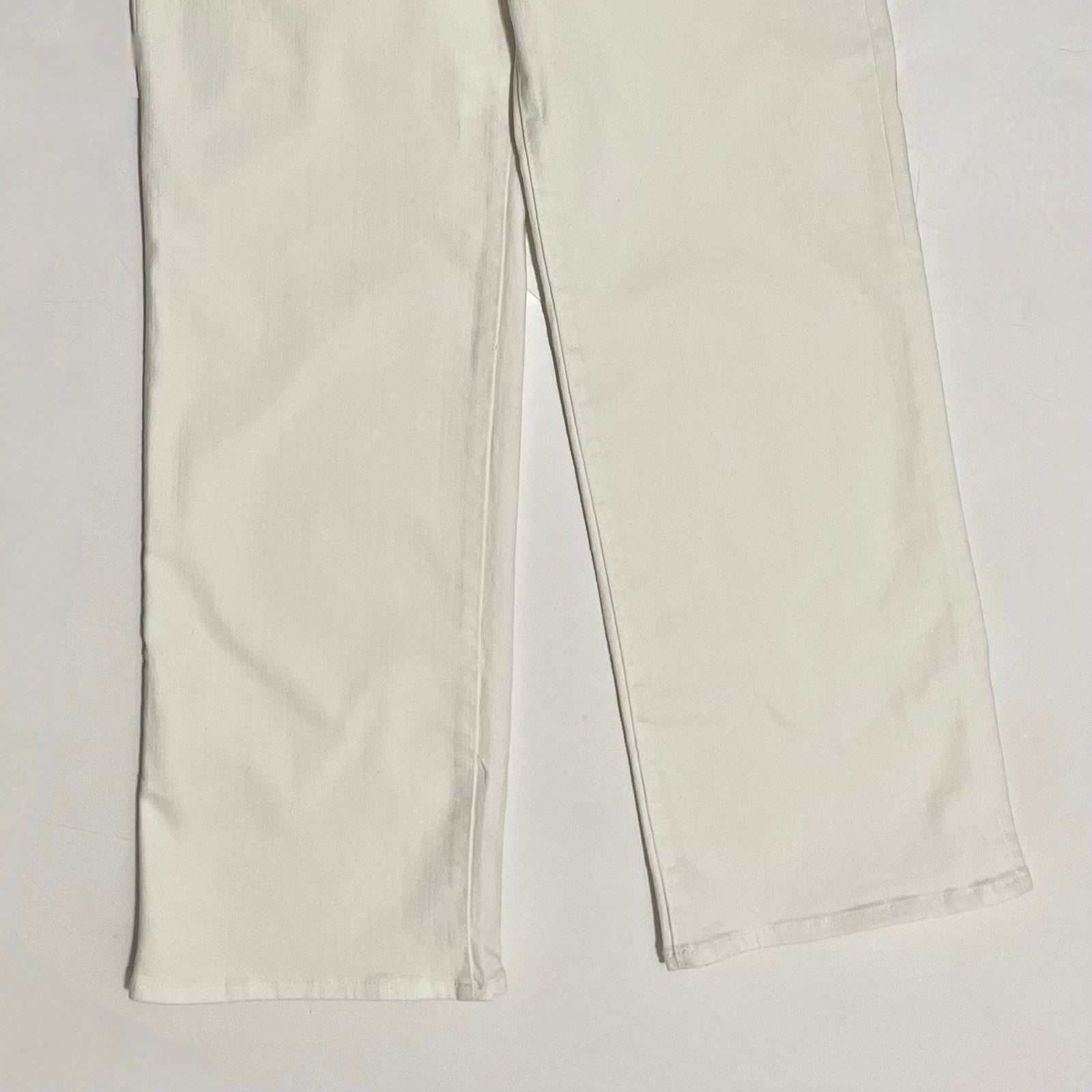 NWT!! J. CREW Lower Rise Full Length Slim Wide Jeans Solid White 27P 27 Petite