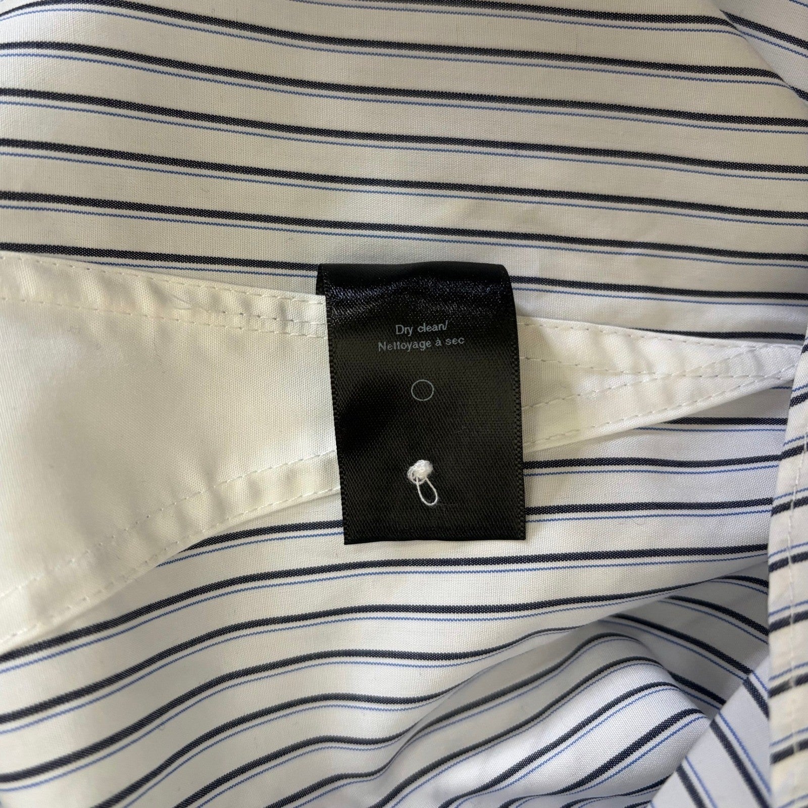 RAG & BONE Dylan Silk Tie Sleeve Striped Blouse Blue White Popover Poplin Small
