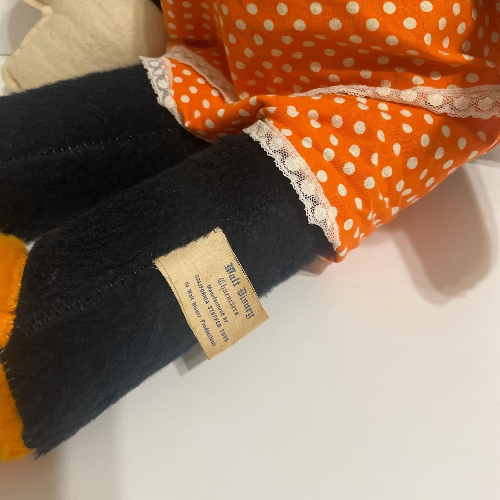 Vintage MINNIE MOUSE Plush Walt Disney Productions California Stuffed Toy