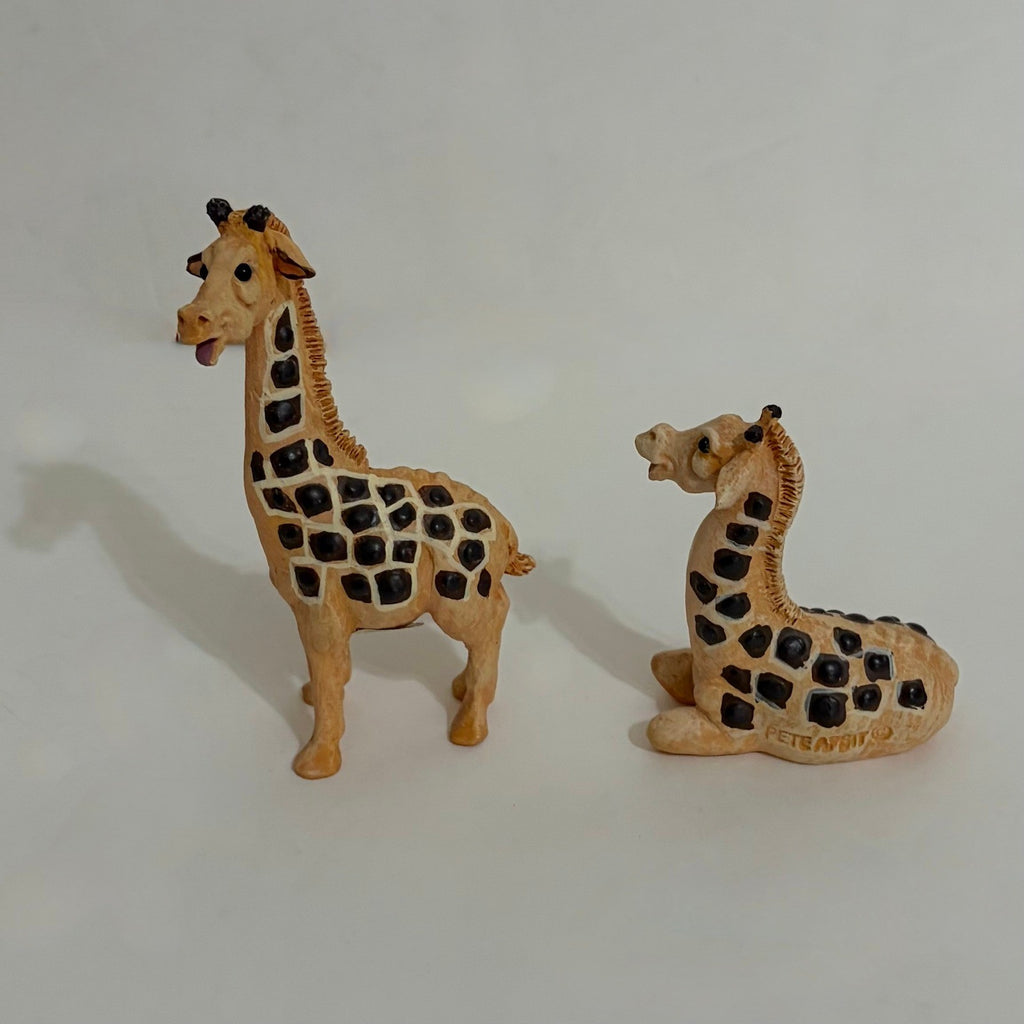 Vintage Pete Apsit NOAH'S ARK Set Two 2 Rhinos Rhinoceros Ripley Rhonda Animals