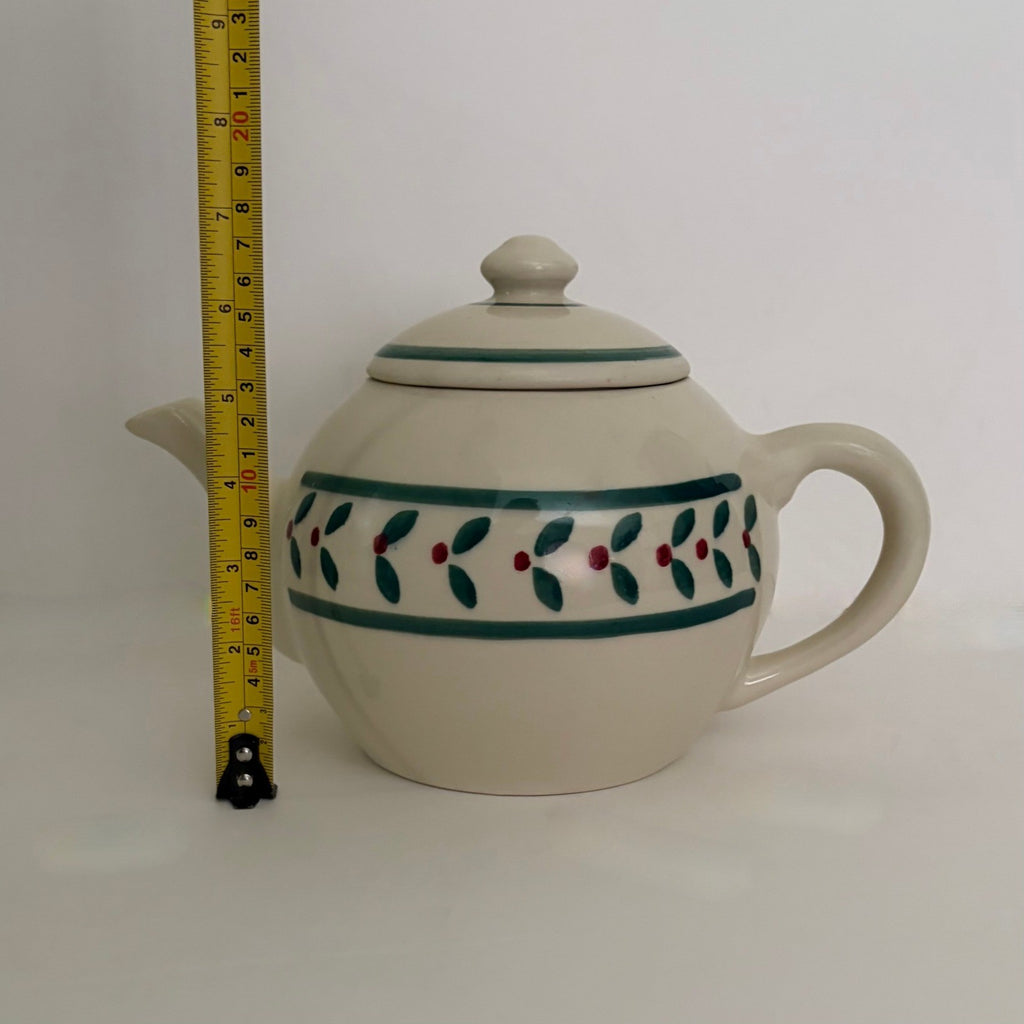 Vintage HARTSTONE Pottery Stoneware Berries Teapot Lidded Ceramic Made in USA