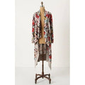 Anthropologie SPARROW Flora Exemplar Long Duster Cardigan Sweater Linen Medium