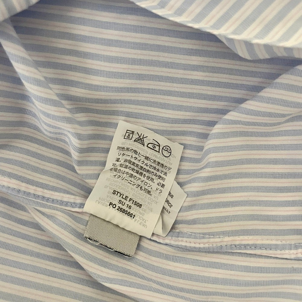 Men's J. CREW Ludlow Buttondown Dress Shirt Blue Pink White Striped Office Large