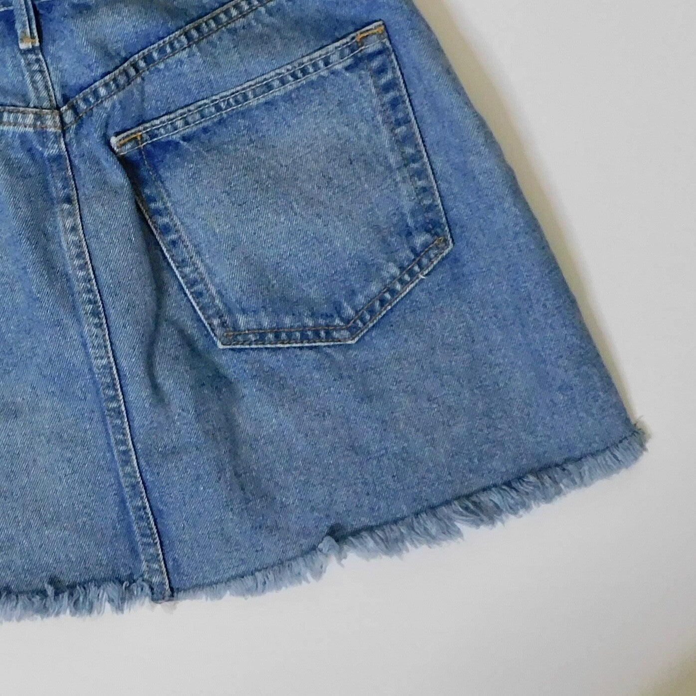 GRLFRND Girlfriend Milla Metallic Panel Denim Silver Mini Skirt Two Face Size 28