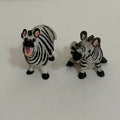 Vintage Pete Apsit NOAH'S ARK Set Two 2 Zebras Zoulou Zoe Zebra Animal Figures