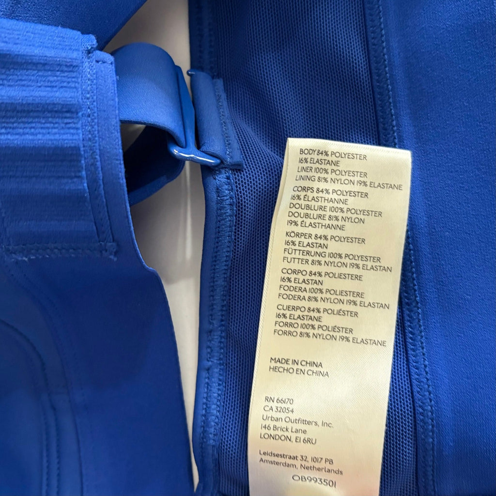 FREE PEOPLE Movement Make A Move Blue Sports Bra Athletic Activewear Medium