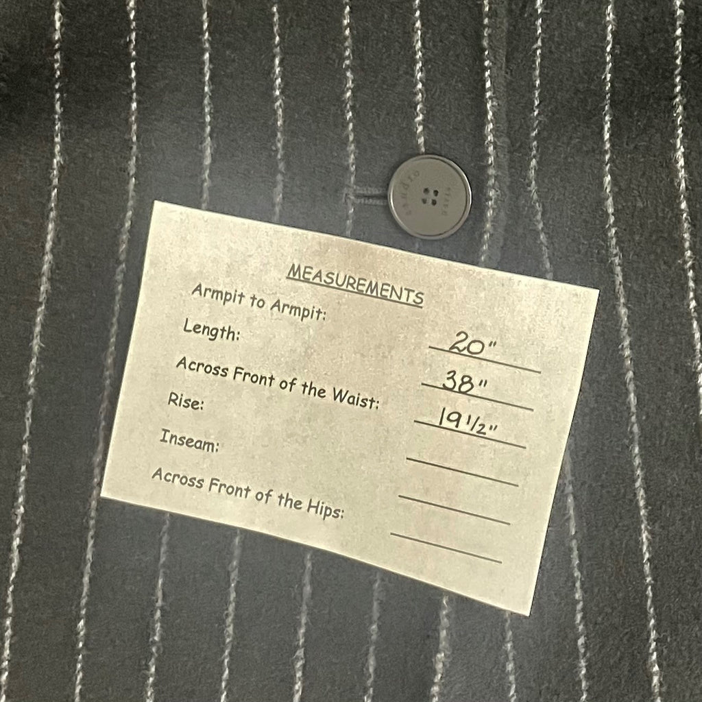 SANDRO Paris Felted Wool Long Coat Black Gray Pinstripe Stripe Size 1 / US 4