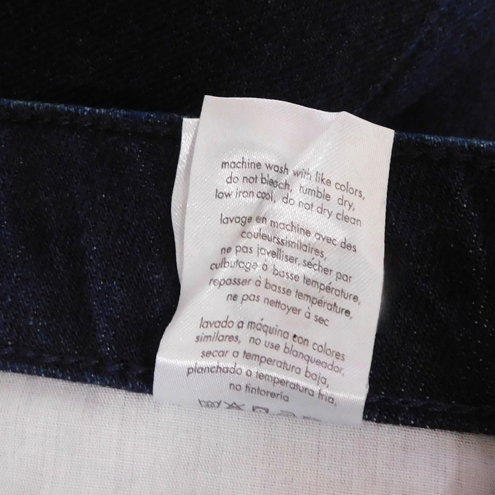 NWT!! WEWOREWHAT Low Rise Dad Jeans Dark Wash Blue Raw Hems Denim Casual Size 27