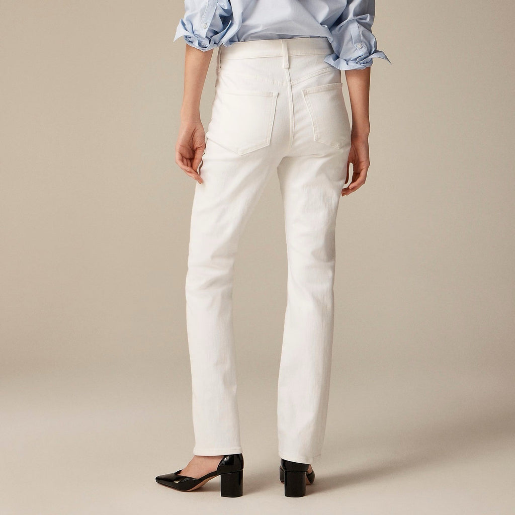 NWT!! J. CREW Tall Slim Straight '96 Retro Denim Jeans Solid White 31 Tall 31T