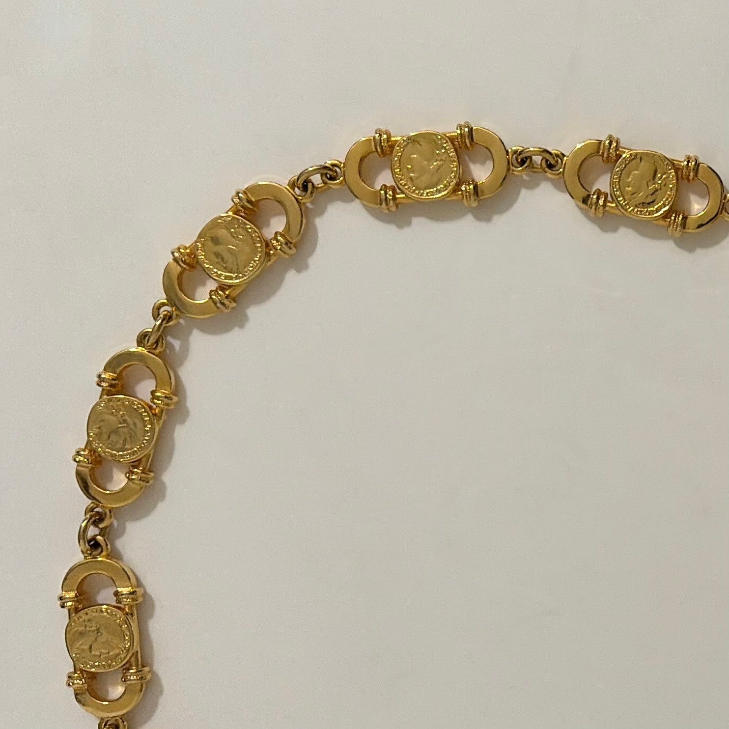 GOLD COIN Chain Belt Shiny Glam Party Accessory Night Out Festival Vacation 36"