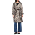 NWT!! KATE SPADE New York Leopard Belted Longline Double Breasted Trench Coat XL