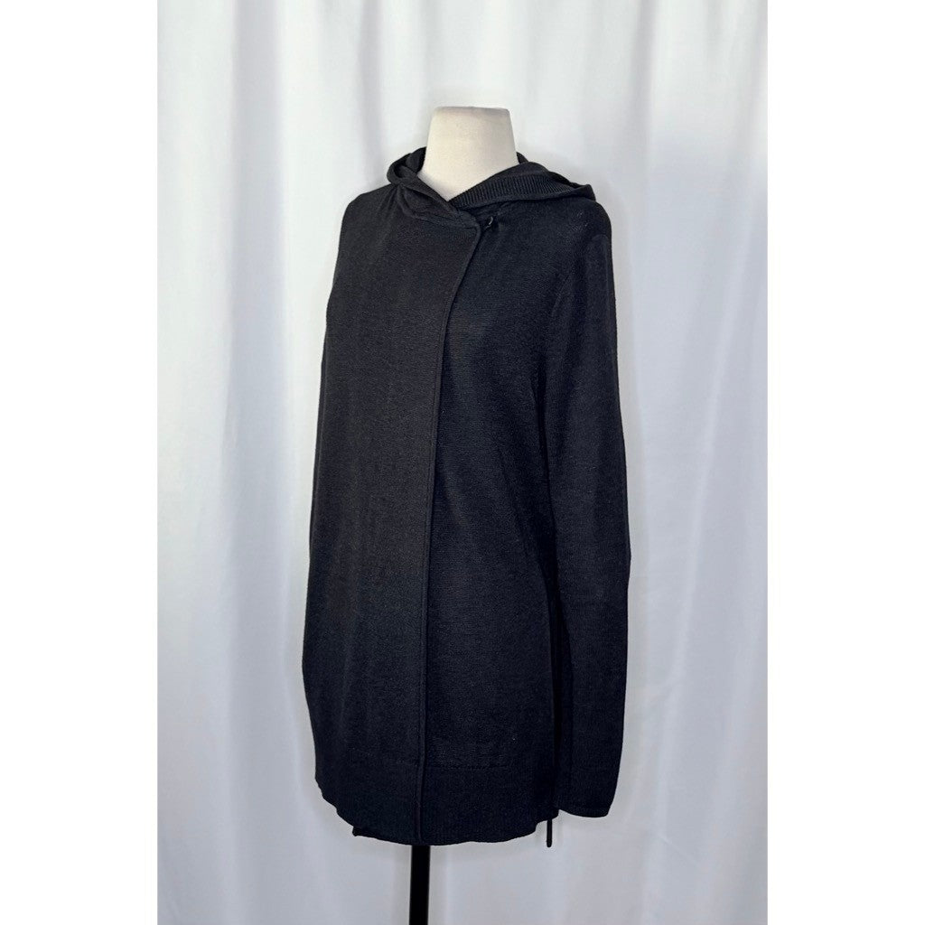 LULULEMON Peace Of Mind Wrap Cardigan Sweater Heathered Black Athleisure Size 8