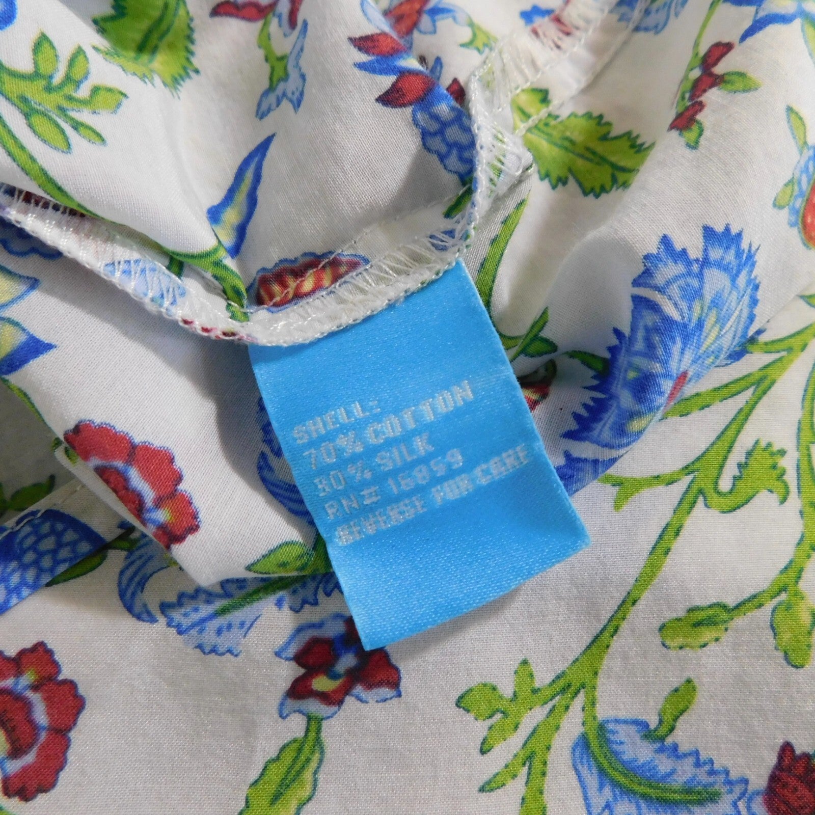 J. MCLAUGHLIN Natasha Tie Sleeve Off Shoulder Floral Top Blouse Summer Small