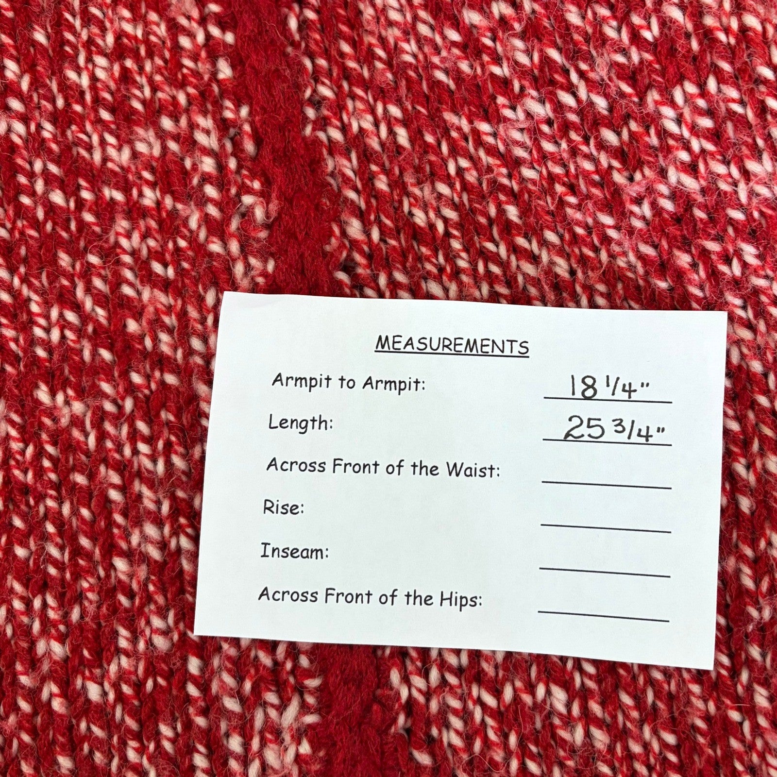 ARMANI COLLEZIONI Red White Wool Mock Neck Sweater Knit Pullover Medium