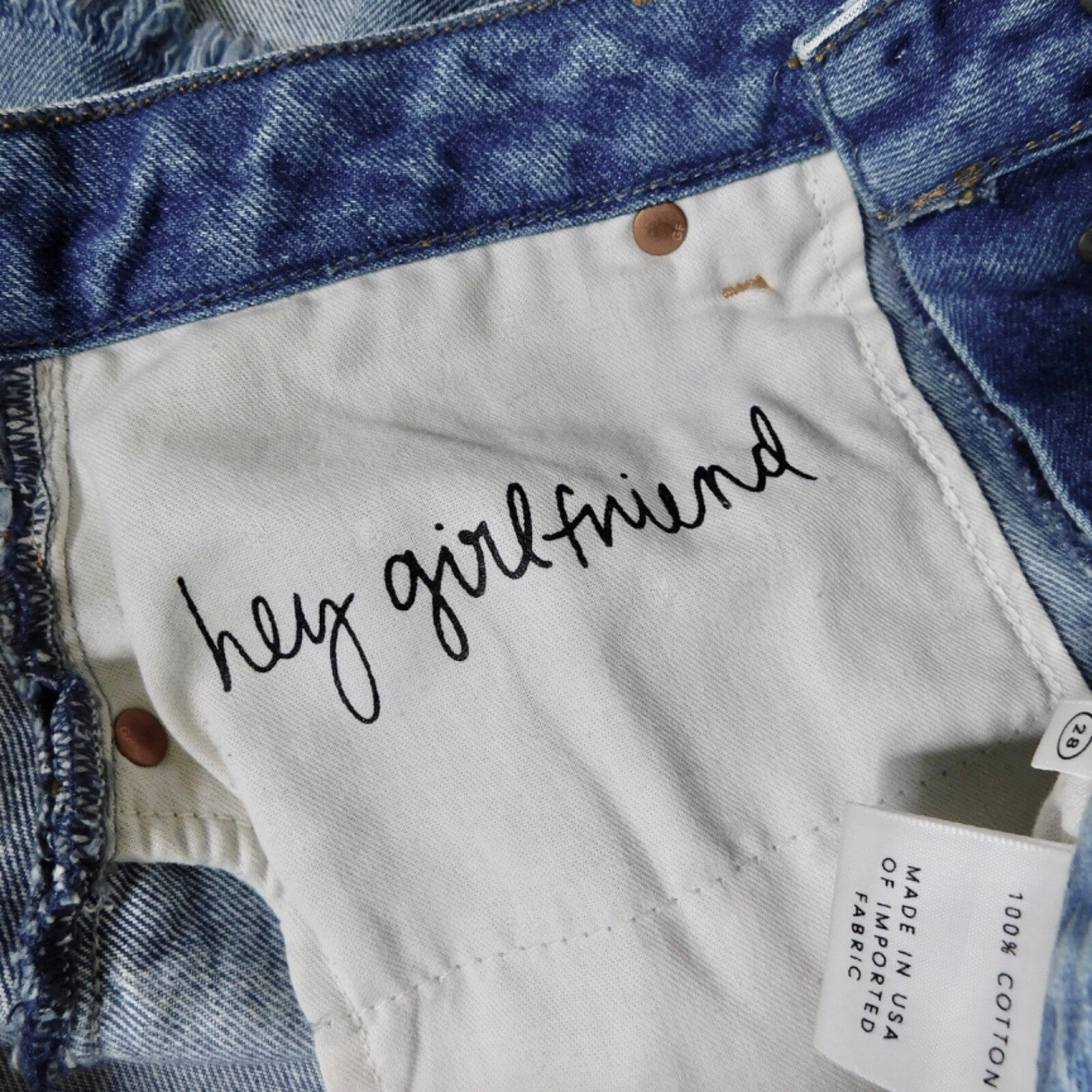 GRLFRND Girlfriend Milla Metallic Panel Denim Silver Mini Skirt Two Face Size 28